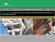 Tablet Screenshot of johnsonventures.com